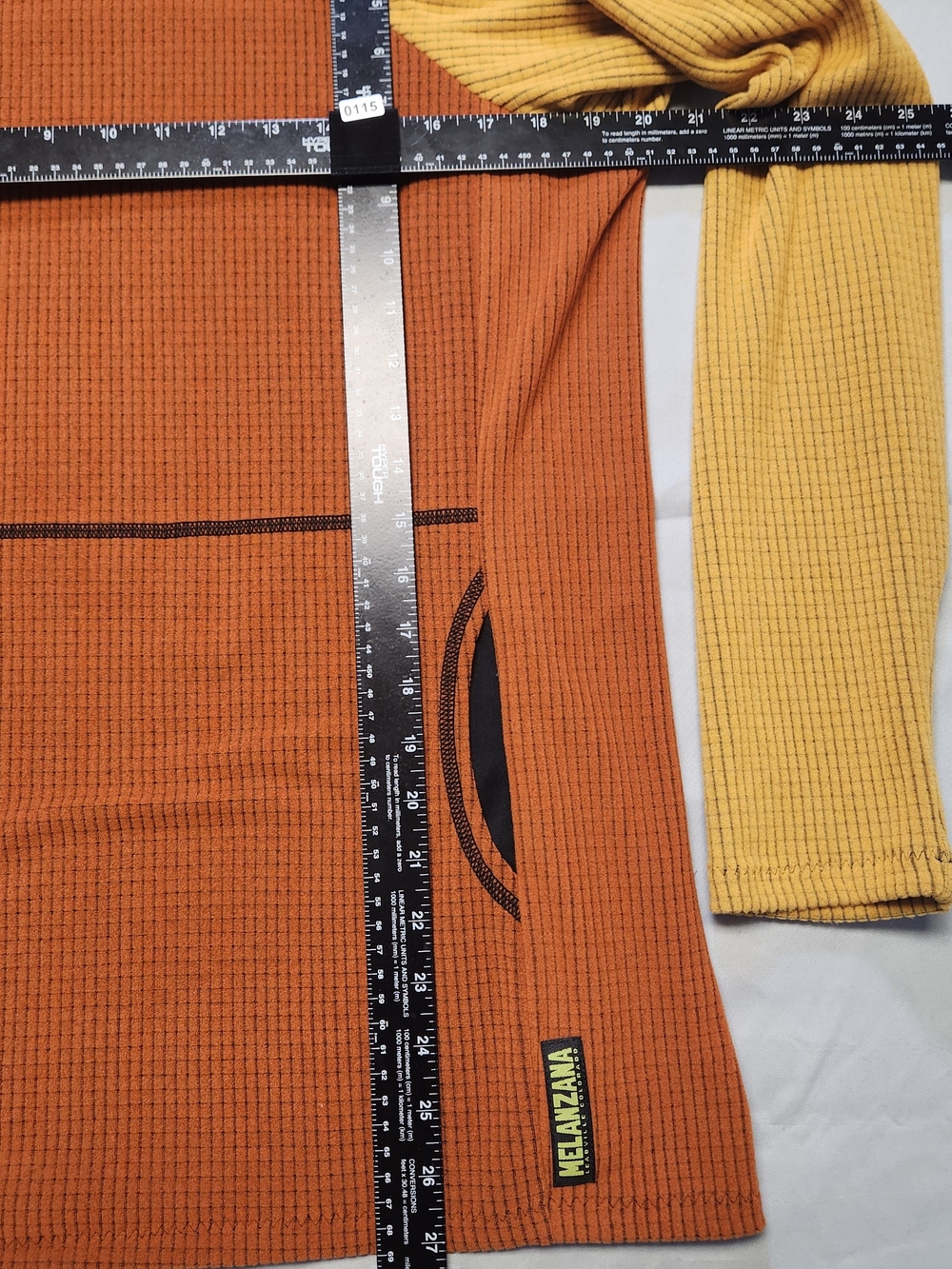 Melanzana Micro Grid Hoodie V2 Sunflower pumpkin Womens Large Hiking Leadville - Picture 5 of 6